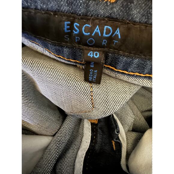 Escada Sport Women's Bootcut Jeans, Size 40 Italian (34" Waist), Made In Italy - Picture 6 of 7
